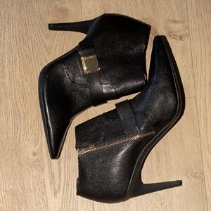 Calvin Klein Black Heeled Ankle Boots